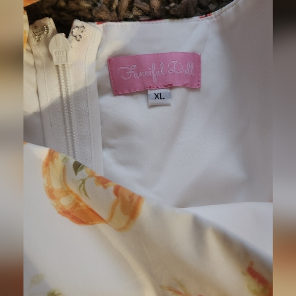 Fanciful Doll liaisons lined cotton tiered dress NWOT - Picture 5 of 8